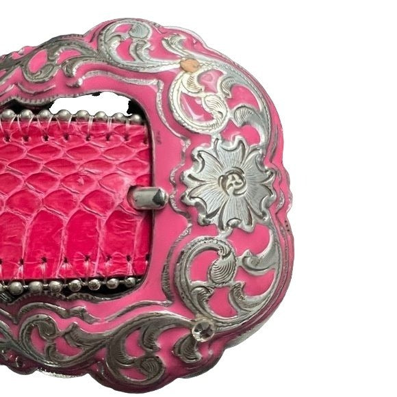 Pink RAD Western Rhinestone Belt L